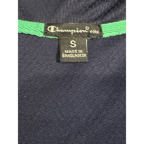 Norte Dame Long Sleeve Navy Green Men’s Small Champion elite College Football - Picture 9 of 9